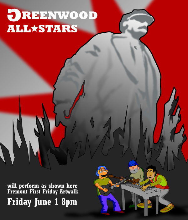 Greenwood AllStars at Fremont Artwalk on June 1st